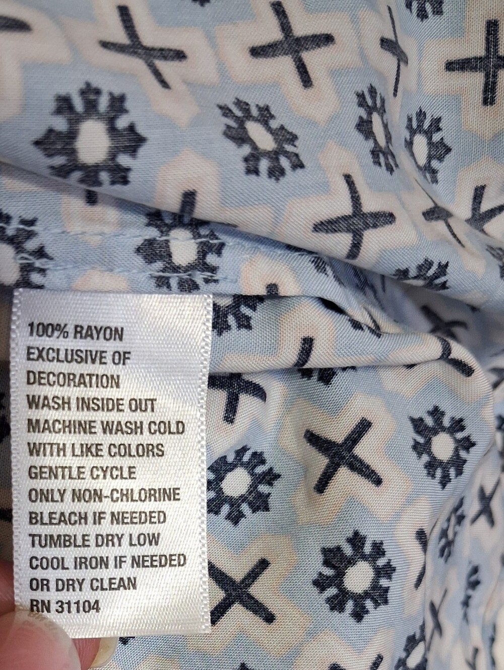 1X Crown & Ivy Printed Multicolor Lace Peasant Blouse - Picture 5 of 6